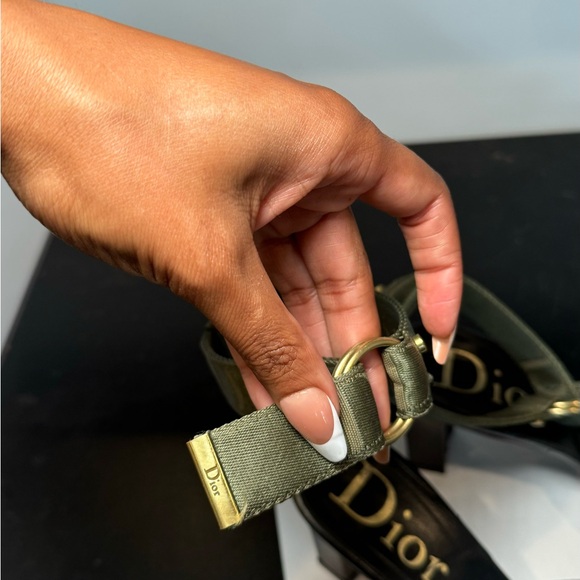 Dior Army green Strap Heels - Picture 6 of 11